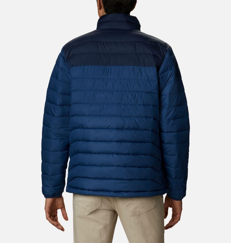 Columbia Powder Lite Insulated Men's Puffer Jacket Navy | GHKLPX-504