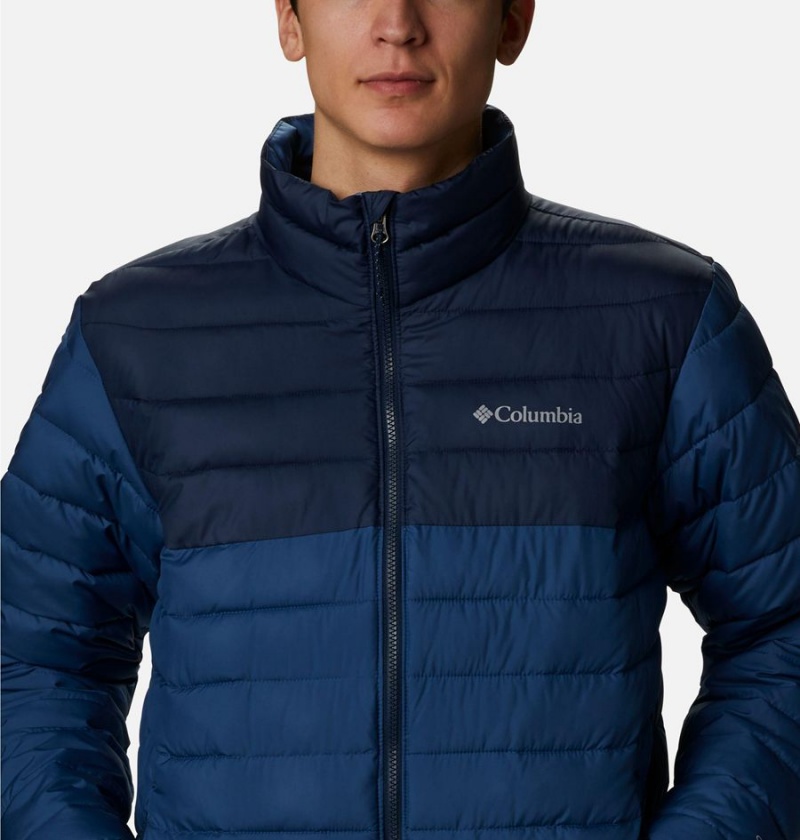 Columbia Powder Lite Insulated Men's Puffer Jacket Navy | GHKLPX-504