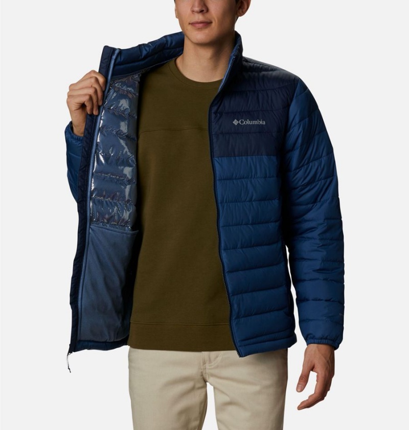 Columbia Powder Lite Insulated Men's Puffer Jacket Navy | GHKLPX-504