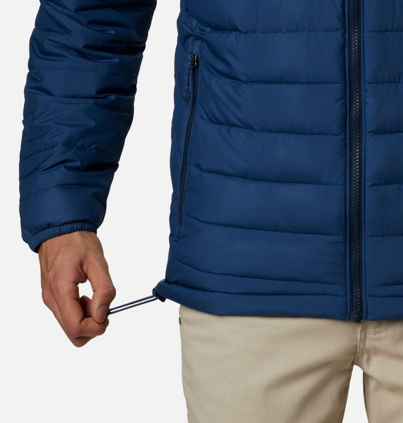 Columbia Powder Lite Insulated Men's Puffer Jacket Navy | GHKLPX-504