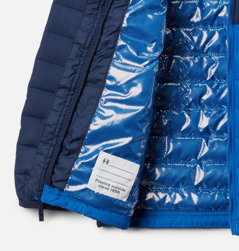 Columbia Powder Lite Kids' Jacket Navy | NXLOCR-285
