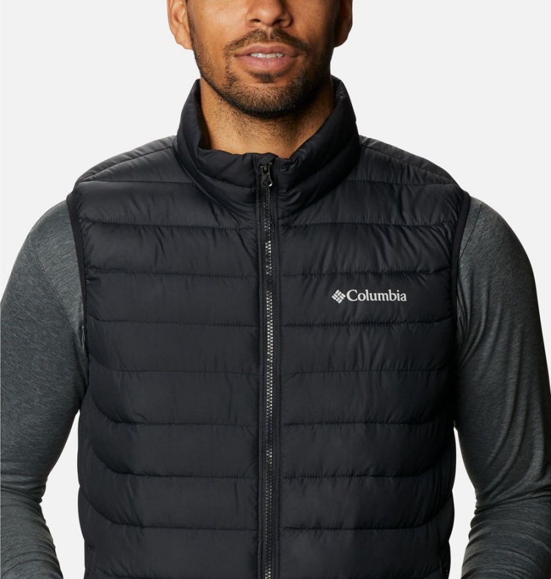 Columbia Powder Lite Men's Vest Black | QYOKEX-982