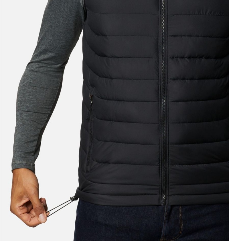 Columbia Powder Lite Men's Vest Black | QYOKEX-982