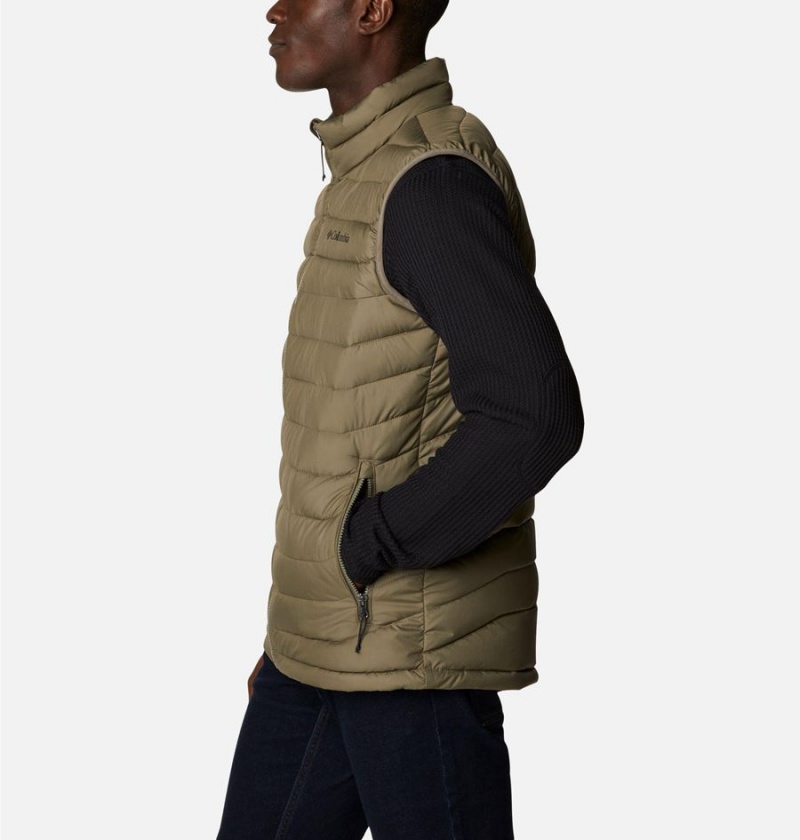 Columbia Powder Lite Men's Vest Green | YVMZLE-892