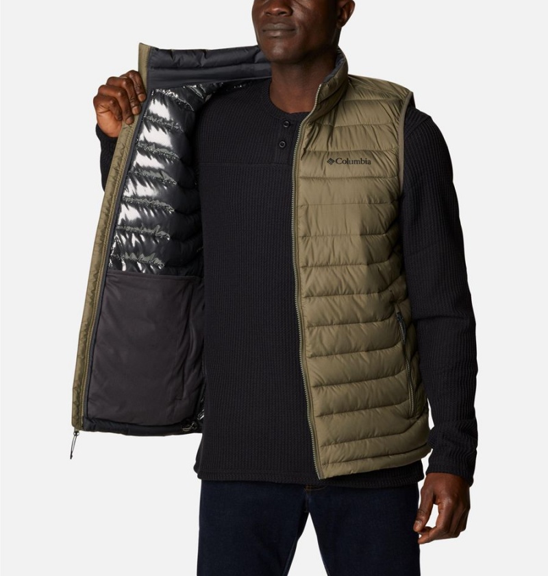 Columbia Powder Lite Men's Vest Green | YVMZLE-892