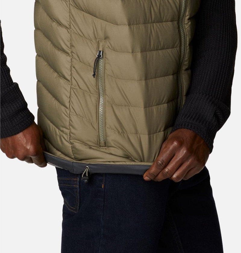 Columbia Powder Lite Men's Vest Green | YVMZLE-892
