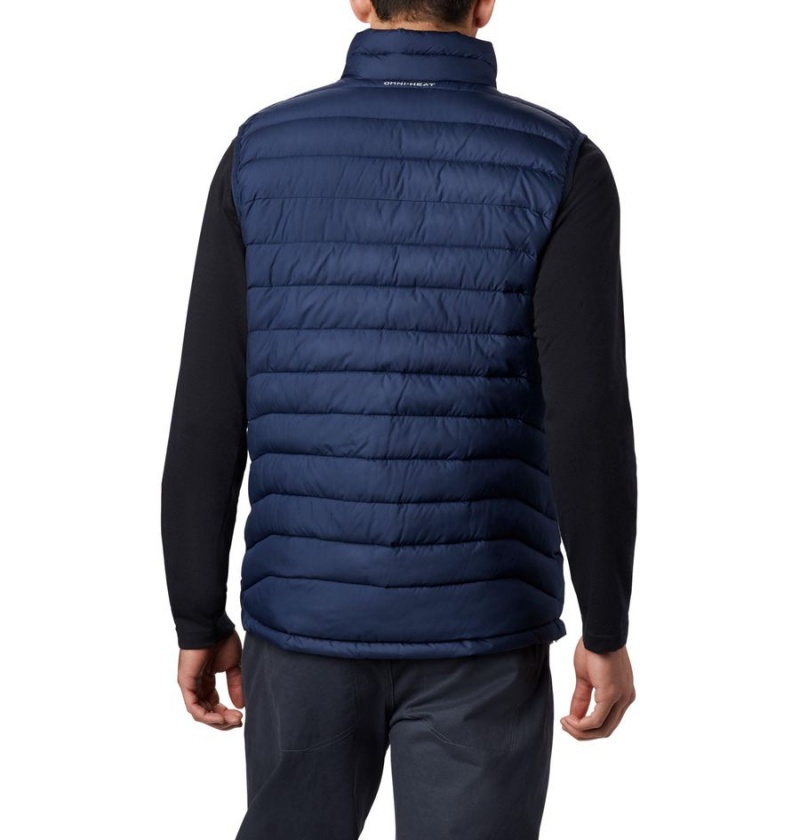 Columbia Powder Lite Men's Vest Navy | EUABQP-379