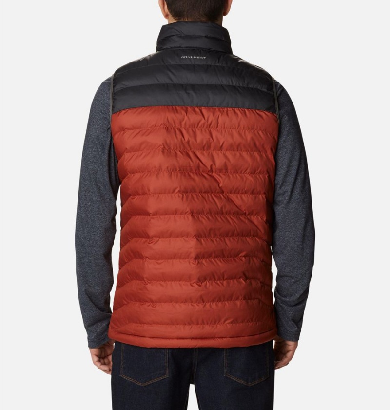 Columbia Powder Lite Men's Vest Red | KXVDEI-098