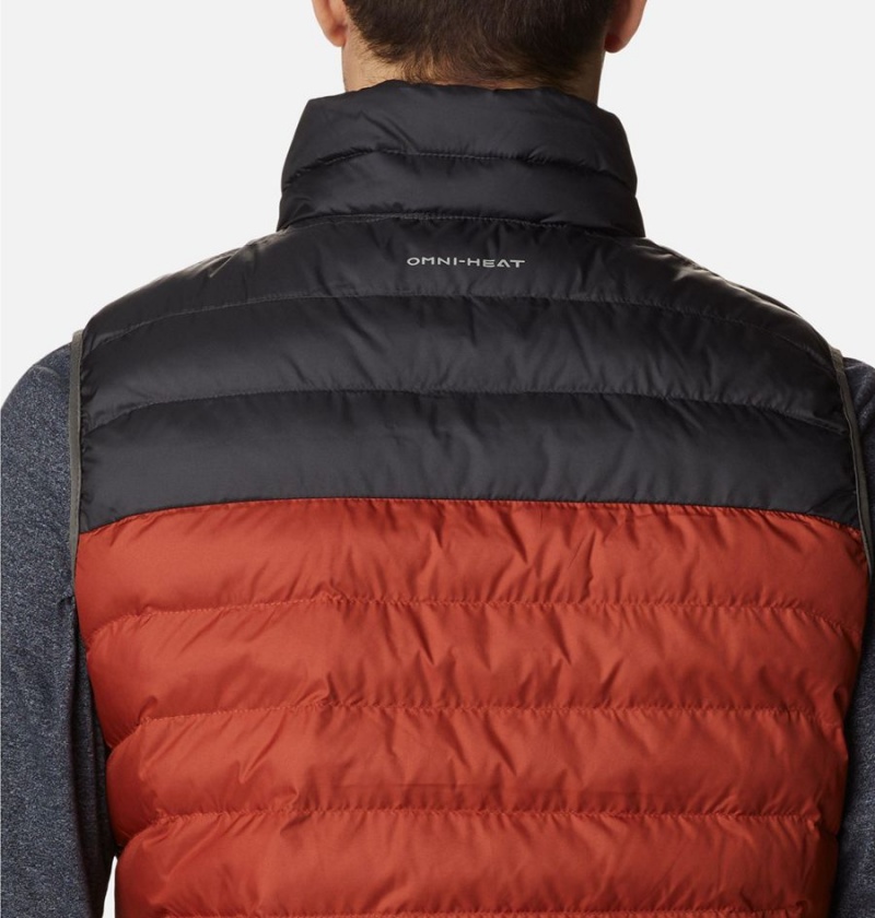 Columbia Powder Lite Men's Vest Red | KXVDEI-098