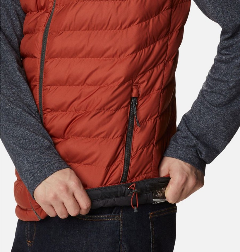 Columbia Powder Lite Men's Vest Red | KXVDEI-098