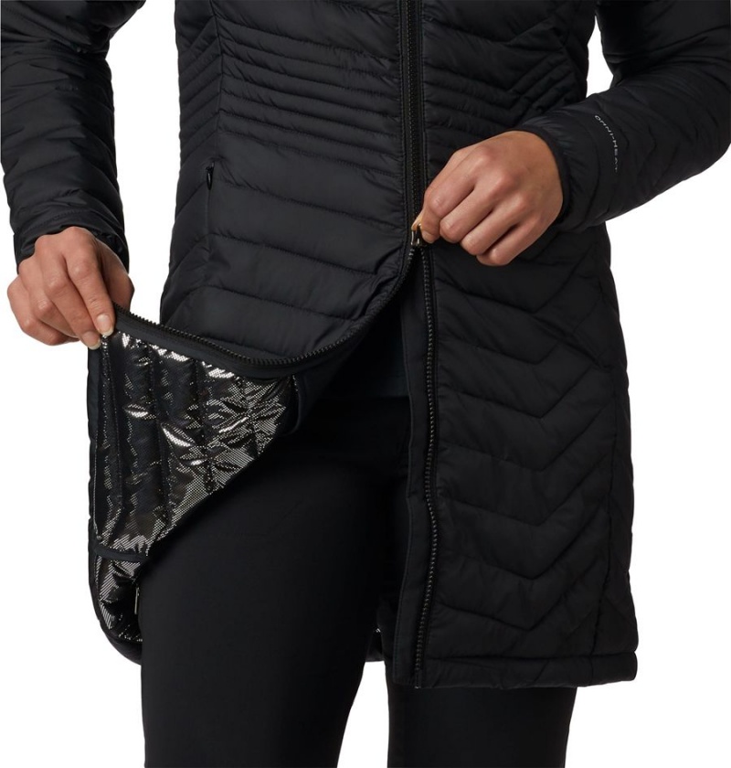 Columbia Powder Lite Mid Women's Puffer Jacket Black | RBFWJS-896
