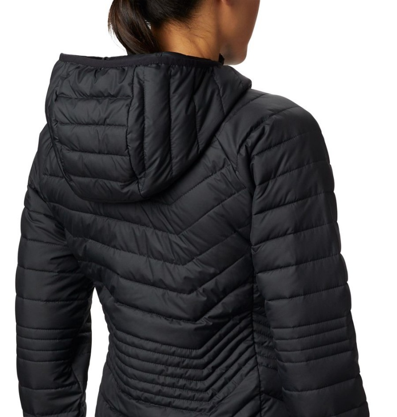 Columbia Powder Lite Mid Women's Puffer Jacket Black | RBFWJS-896