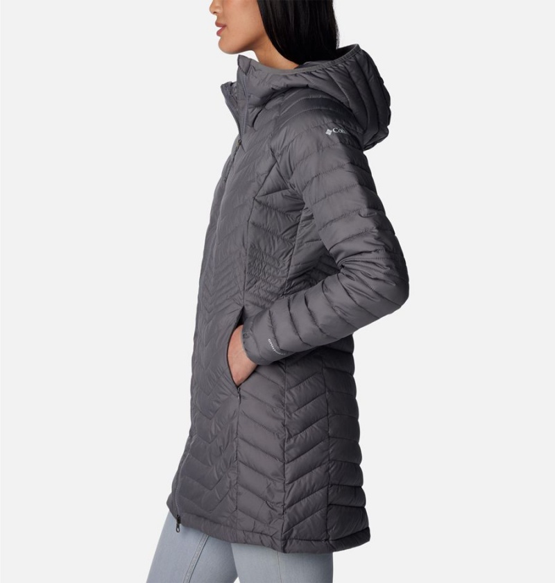 Columbia Powder Lite Mid Women's Puffer Jacket Grey | QGYKEF-298