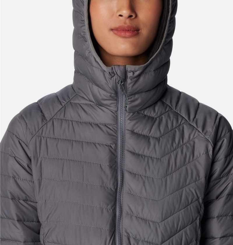 Columbia Powder Lite Mid Women's Puffer Jacket Grey | QGYKEF-298