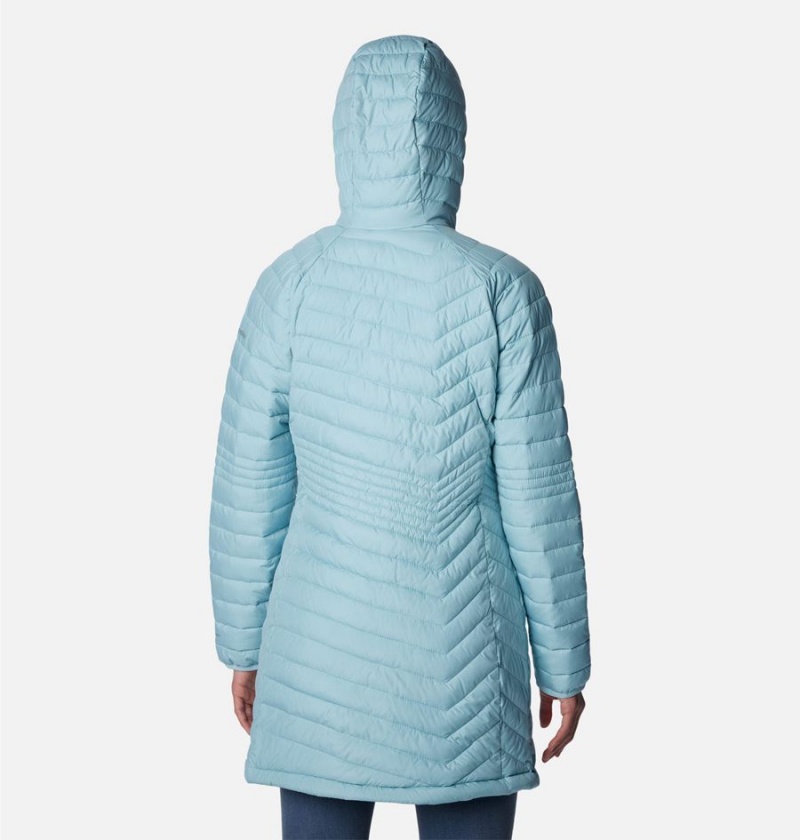 Columbia Powder Lite Mid Women's Puffer Jacket Turquoise | ICOGAJ-176
