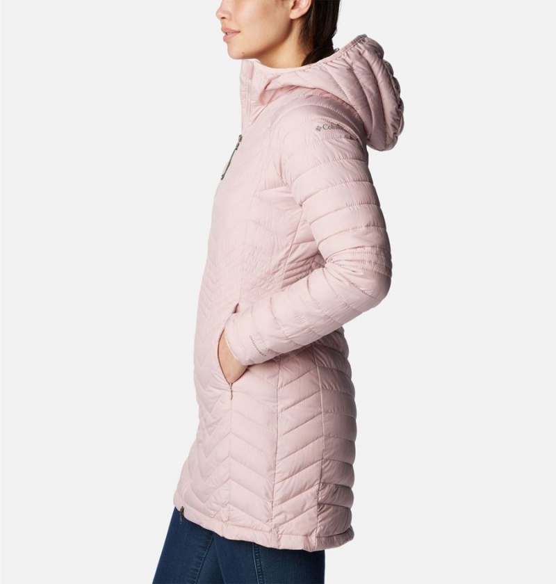 Columbia Powder Lite Mid Women's Puffer Jacket Pink | KWYBON-867