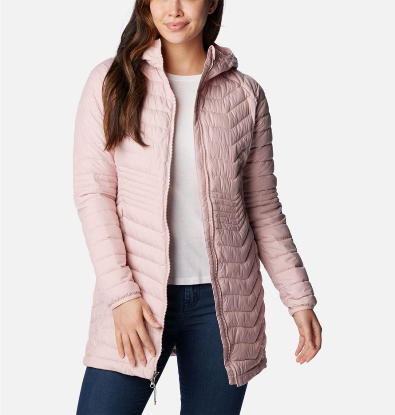 Columbia Powder Lite Mid Women's Puffer Jacket Pink | KWYBON-867