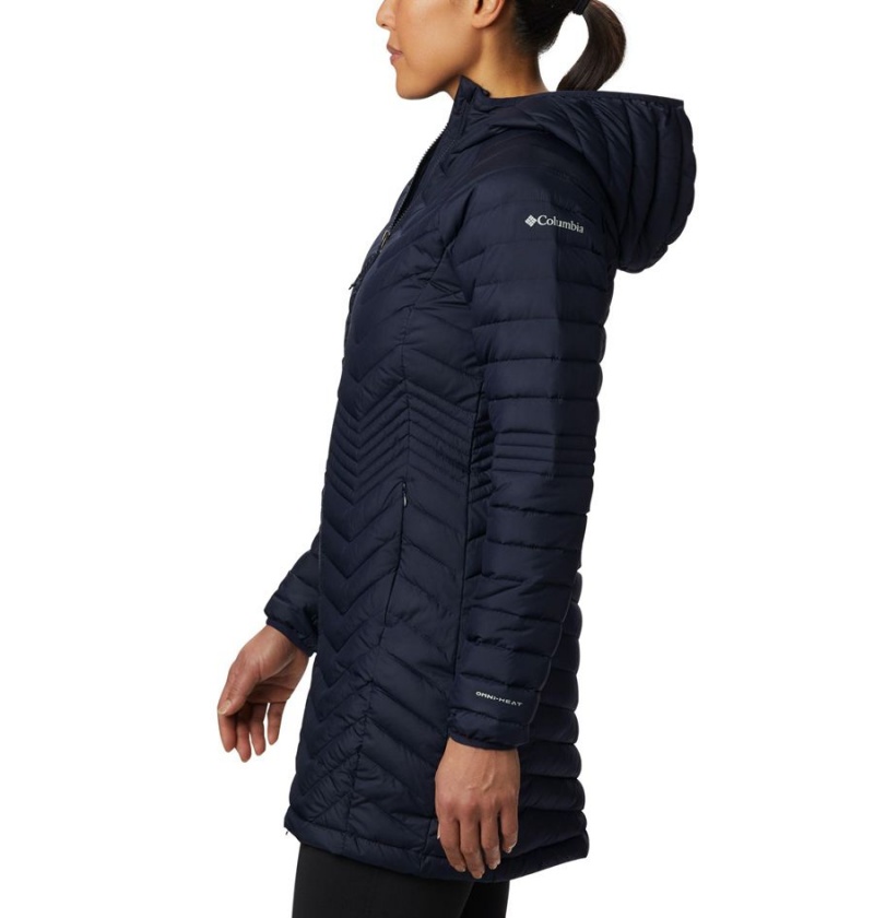 Columbia Powder Lite Mid Women's Puffer Jacket Navy | FQEKPO-341