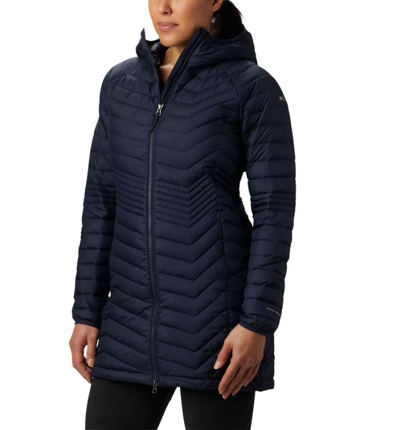Columbia Powder Lite Mid Women\'s Puffer Jacket Navy | FQEKPO-341