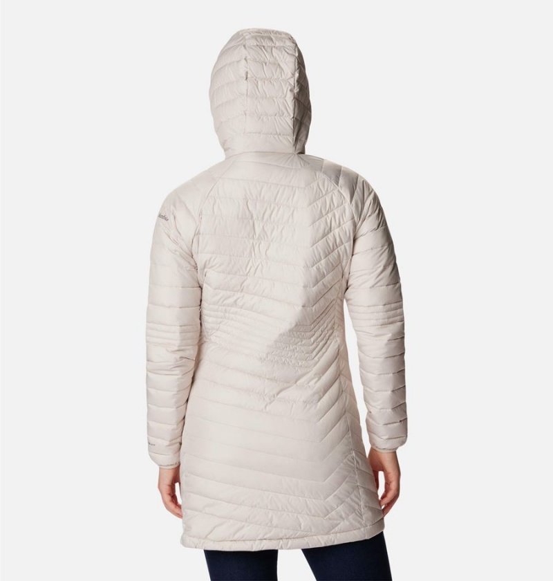 Columbia Powder Lite Mid Women's Puffer Jacket White | PTKBUO-205