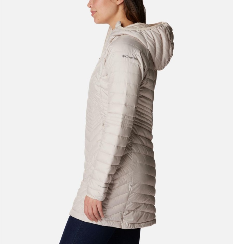 Columbia Powder Lite Mid Women's Puffer Jacket White | PTKBUO-205