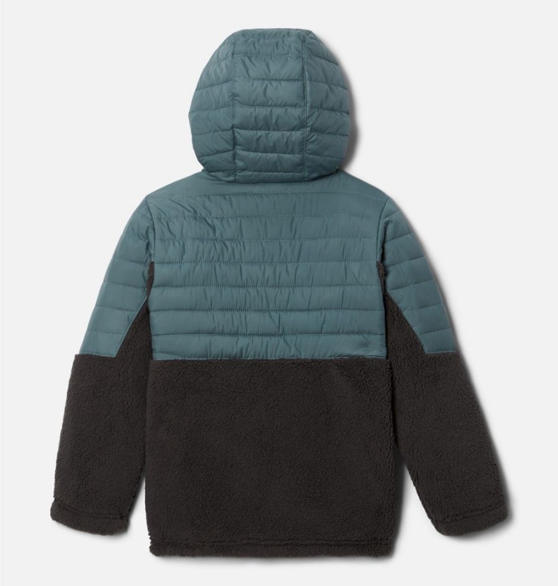 Columbia Powder Lite Novelty Hooded Kids' Jacket Blue | TGZVJW-437