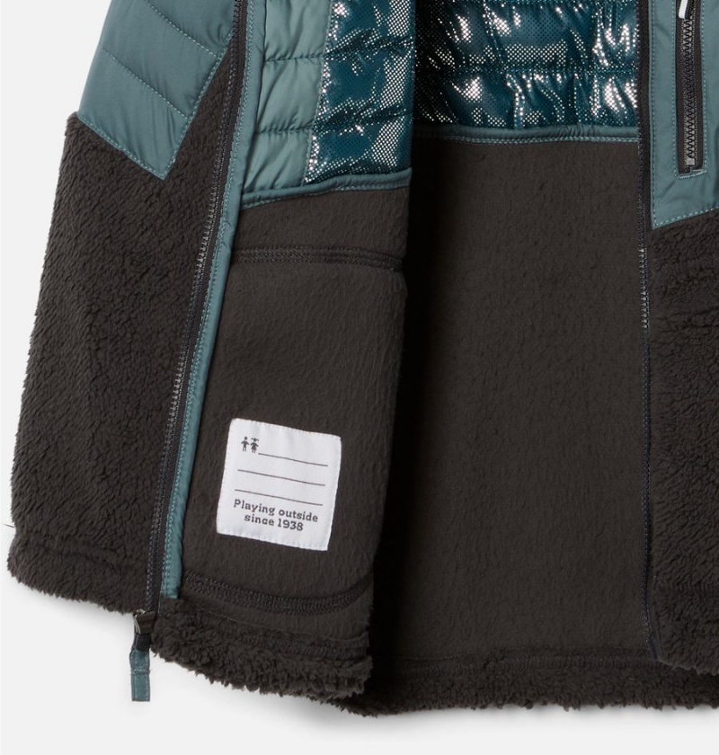 Columbia Powder Lite Novelty Hooded Kids' Jacket Blue | TGZVJW-437