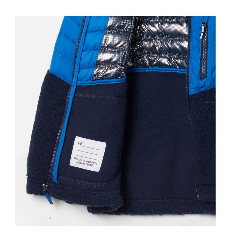 Columbia Powder Lite Novelty Hooded Kids' Jacket Blue | QMYXPC-671