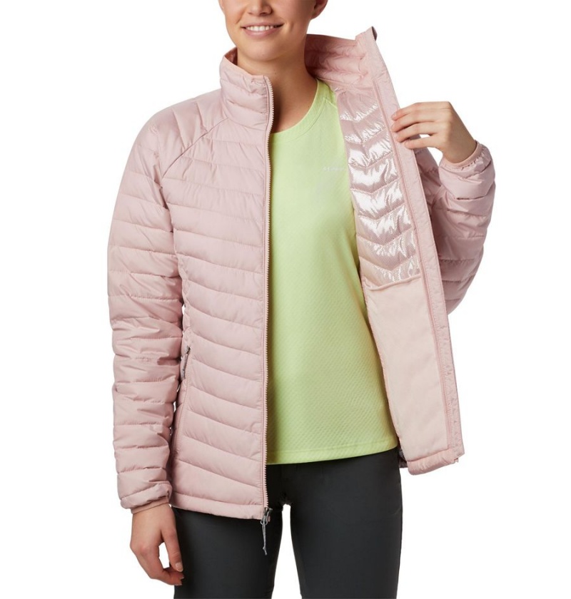 Columbia Powder Lite Women's Puffer Jacket Pink | BCRFNQ-064