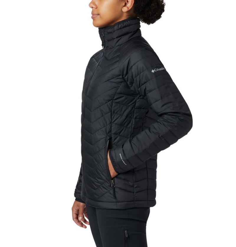 Columbia Powder Lite Women's Puffer Jacket Black | ZPKBHJ-381