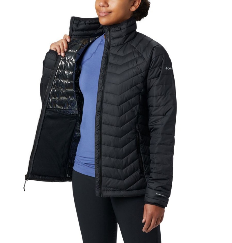 Columbia Powder Lite Women's Puffer Jacket Black | ZPKBHJ-381