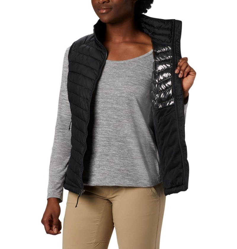 Columbia Powder Lite Women's Vest Black | ZCUDTF-869