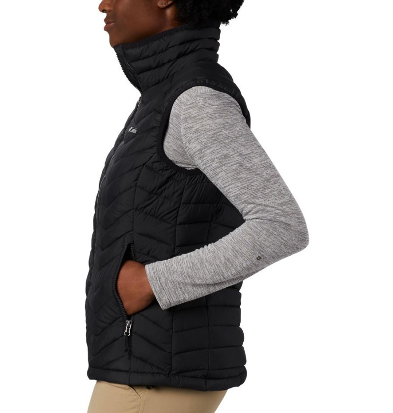 Columbia Powder Lite Women's Vest Black | ZCUDTF-869