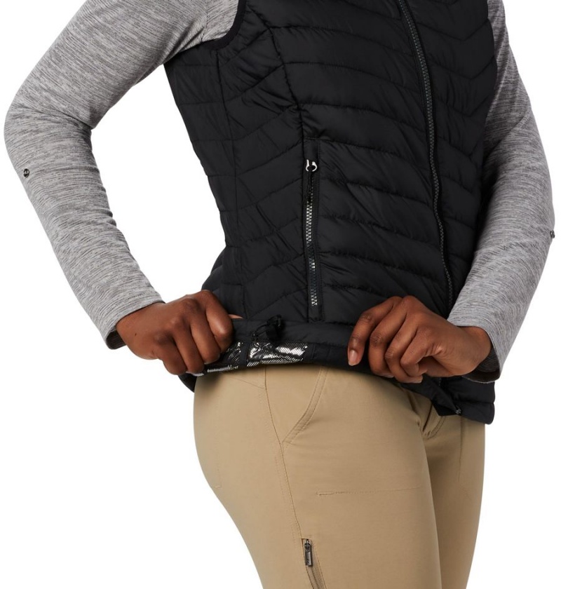 Columbia Powder Lite Women's Vest Black | ZCUDTF-869