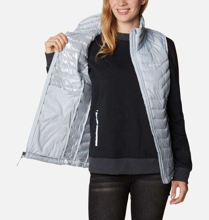 Columbia Powder Lite Women's Vest Grey | LSQAGR-284