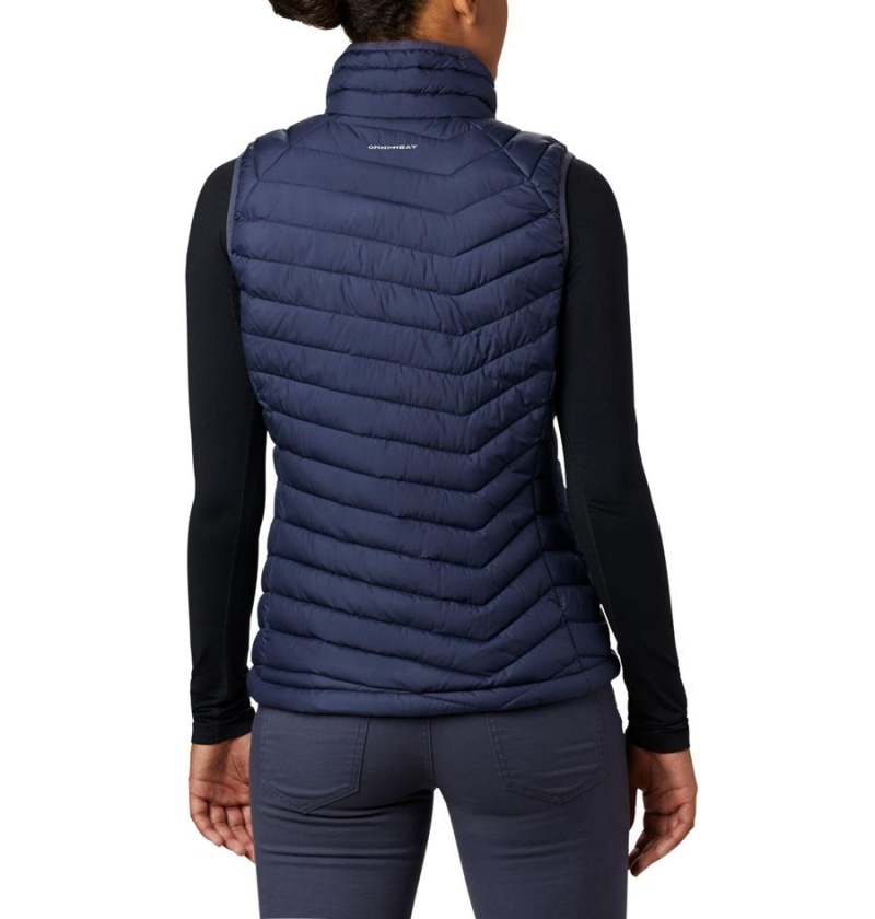 Columbia Powder Lite Women's Vest Navy | HWEANR-396