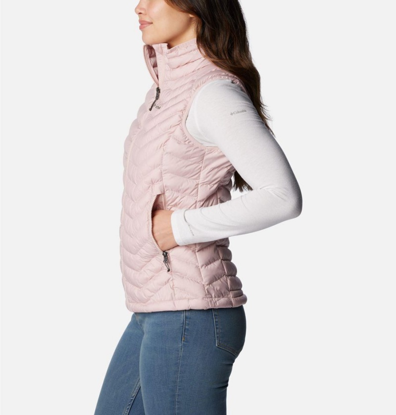 Columbia Powder Lite Women's Vest Pink | BAWUXM-459