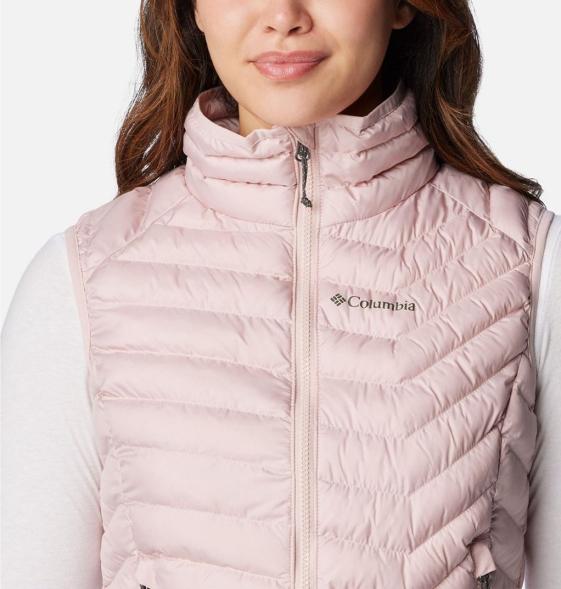 Columbia Powder Lite Women's Vest Pink | BAWUXM-459