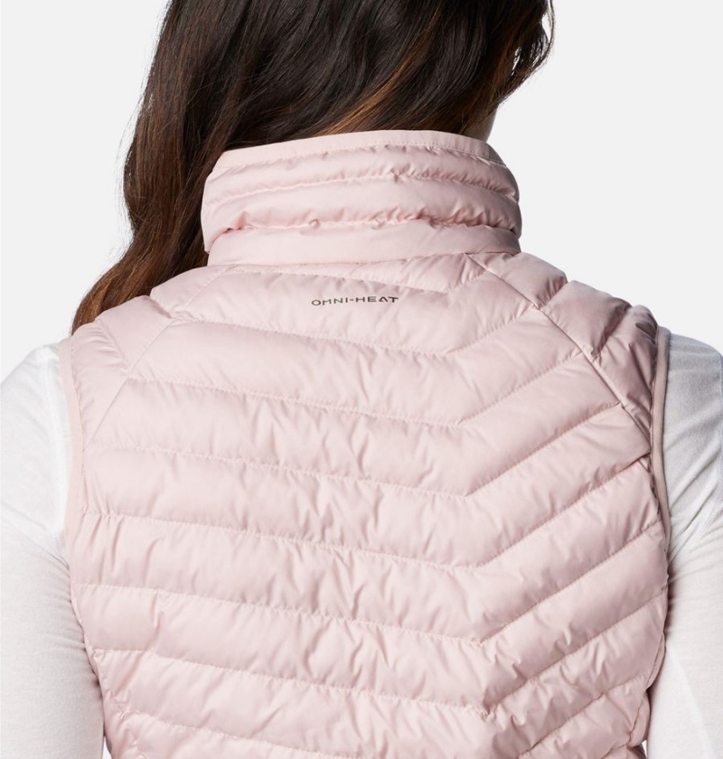 Columbia Powder Lite Women's Vest Pink | BAWUXM-459