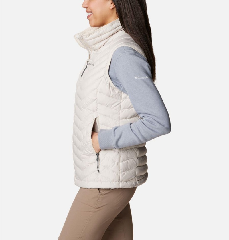 Columbia Powder Lite Women's Vest White | IOQAUG-491