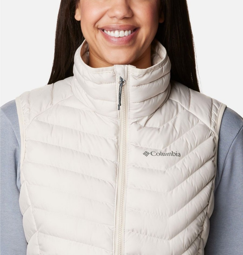Columbia Powder Lite Women's Vest White | IOQAUG-491