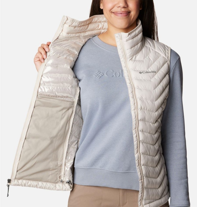 Columbia Powder Lite Women's Vest White | IOQAUG-491