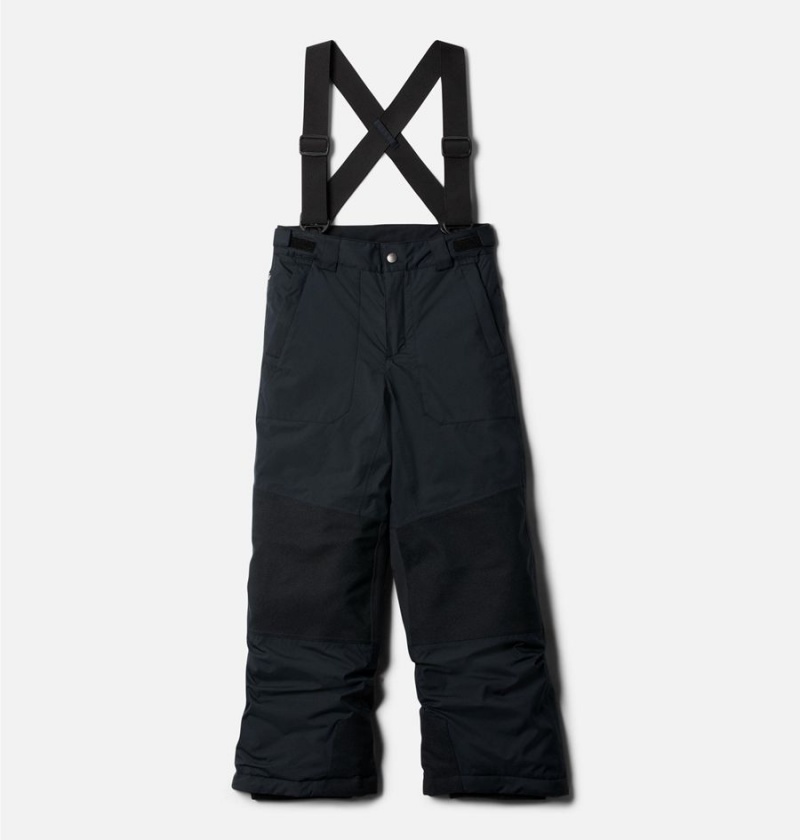 Columbia Powder Turner Suspender Ski Kids\' Pants Black | KNCGRZ-972