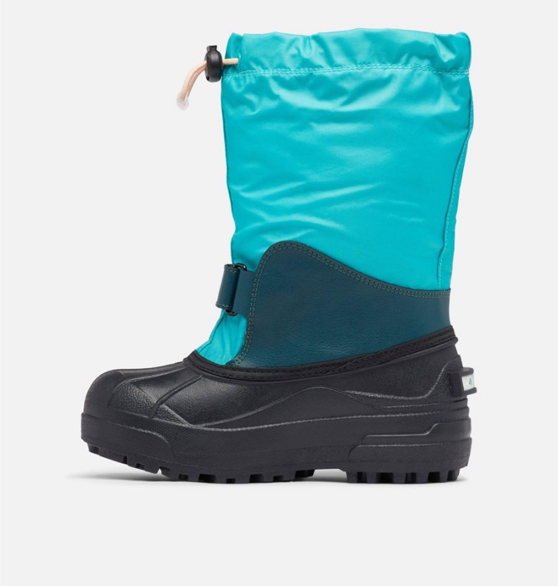Columbia Powderbug Forty Snow Kids' Boots Turquoise | KTALRN-504