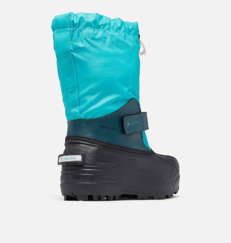 Columbia Powderbug Forty Snow Kids' Boots Turquoise | KTALRN-504