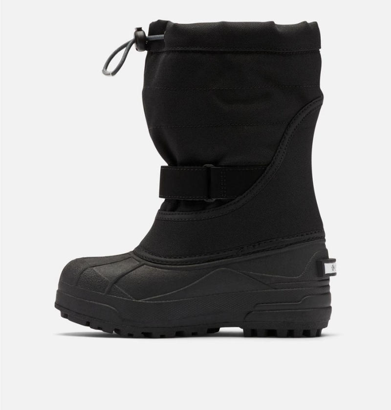Columbia Powderbug Plus II Snow Kids' Boots Black | JGCFWZ-829