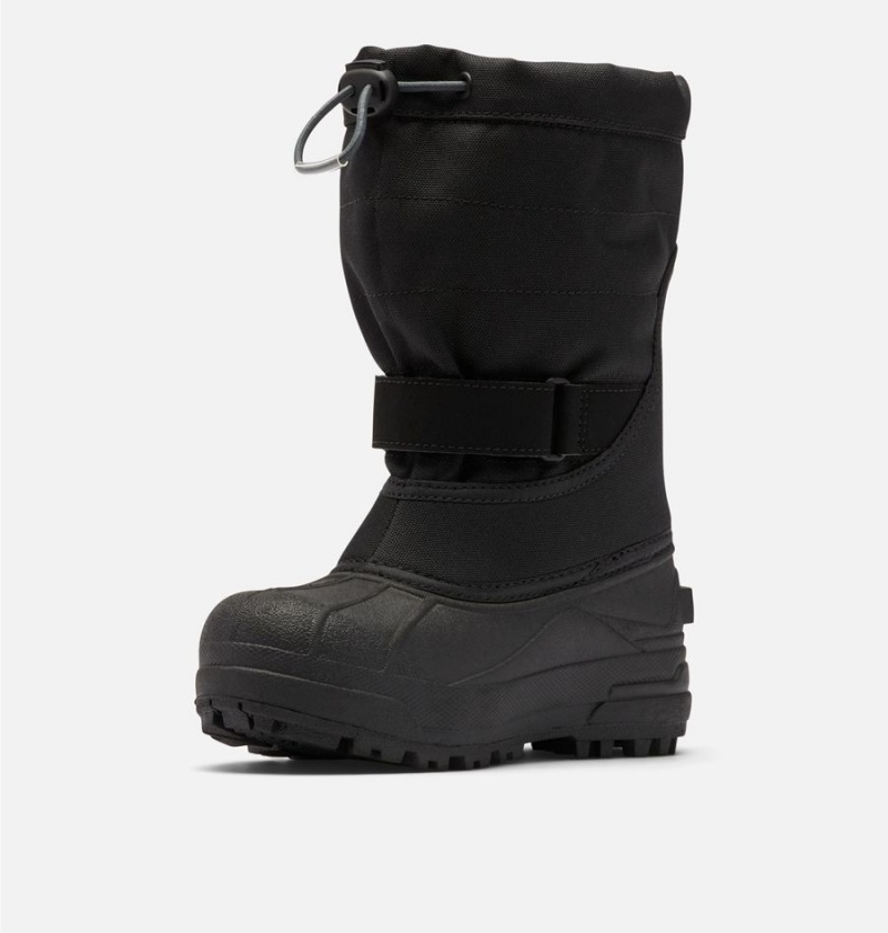 Columbia Powderbug Plus II Snow Kids' Boots Black | JGCFWZ-829