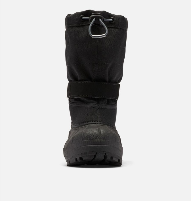 Columbia Powderbug Plus II Snow Kids' Boots Black | JGCFWZ-829