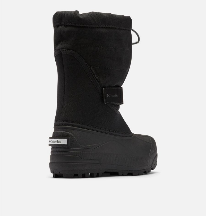 Columbia Powderbug Plus II Snow Kids' Boots Black | JGCFWZ-829