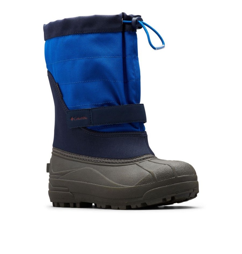 Columbia Powderbug Plus II Snow Kids' Boots Navy | WVRGLC-315